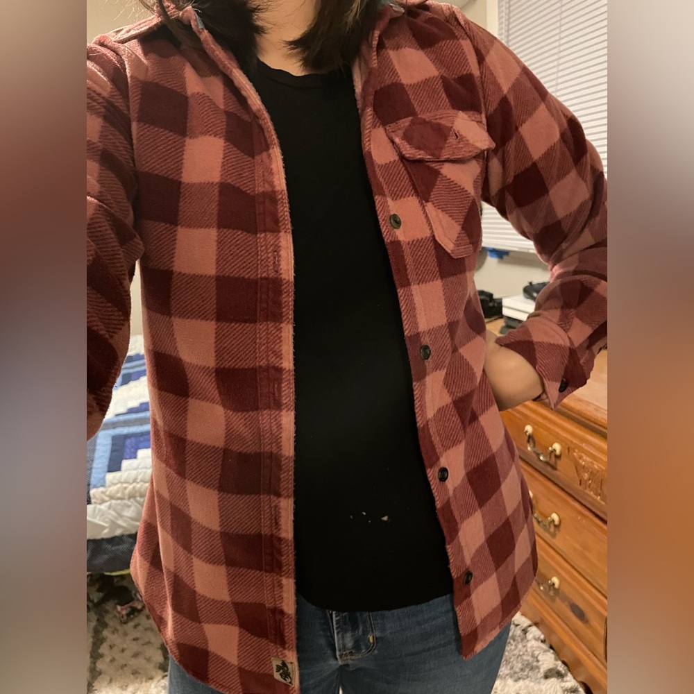 Legendary Whitetails Pink Flannel Button Down